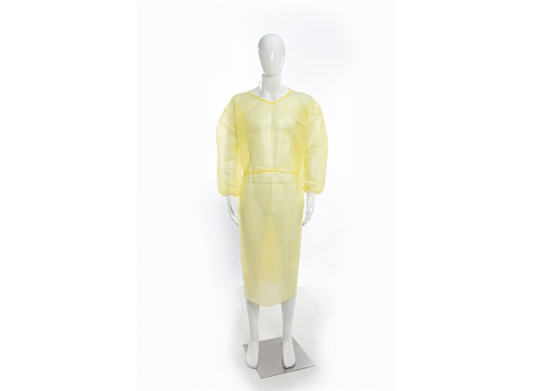 Disposable PP+PE Isolation Gown